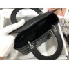 Dior Lady Dior Medium Bag In Noir Cannage Lambskin