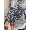 Dior Saddle Belt Bag In Blue Dior Oblique Jacquard