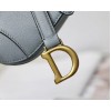 Dior Saddle Micro Bag In Cloud Blue Goatskin