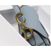 Dior Saddle Micro Bag In Cloud Blue Goatskin