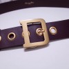 Dior Diorquake 35MM Belt In Bordeaux Calfskin