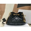 Dior Ammi Medium Bag in Black Macrocannage Lambskin