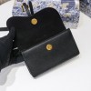 Dior Saddle Belt Bag In Black Grained Calfskin