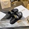 Dior DiorAct Slides In Black Lambskin