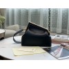 Fendi First Medium Bag In Black Nappa Leather
