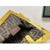 Fendi First Small Bag In White Nappa Leather with Python F