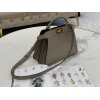 Fendi Peekaboo ISeeU Small Bag In Grey Calfskin
