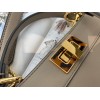 Fendi Peekaboo ISeeU Small Bag In Grey Calfskin