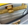 Fendi Peekaboo ISeeU Petite Bag In White Nappa Leather