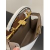 Fendi Peekaboo ISeeU Medium Bag In White Calfskin