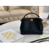 Fendi Peekaboo Mini Bag In Black Nappa Leather
