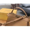 Fendi Peekaboo ISeeU Medium Bag In Beige Calfskin