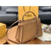 Fendi Peekaboo ISeeU Medium Bag In Beige Calfskin
