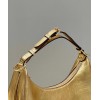 Fendi Fendigraphy Small Hobo Bag In Gold Metallic Leather