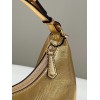 Fendi Fendigraphy Small Hobo Bag In Gold Metallic Leather