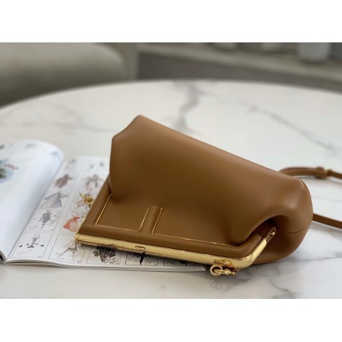 Fendi First Small Bag In Brown Nappa Leather