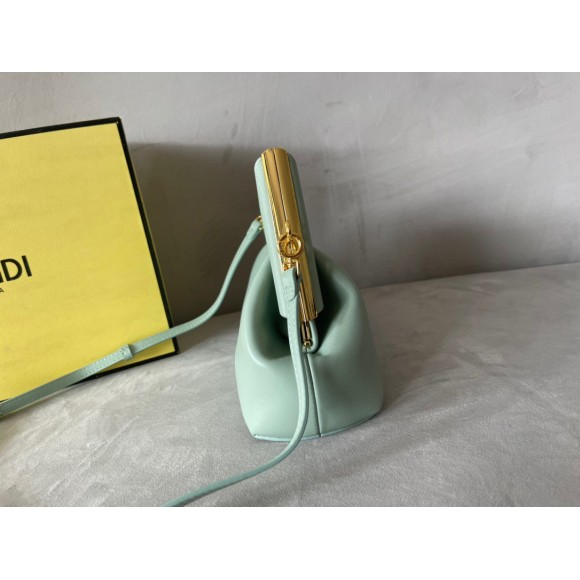 F**di first small bag in mint green nappa leather