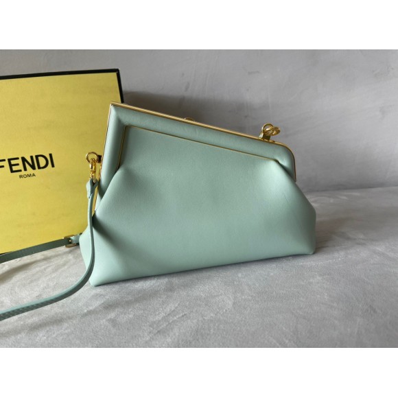 F**di first small bag in mint green nappa leather