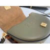 Fendi Moonlight Saddle Bag In Green Calfskin