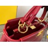 Fendi Peekaboo Mini Bag In Red Nappa Leather
