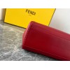 Fendi Peekaboo Mini Bag In Red Nappa Leather