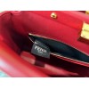 Fendi Peekaboo Mini Bag In Red Nappa Leather