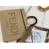 Fendi Sunshine Medium Tote Bag In Beige Canvas