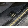 Fendi Large Baguette Bag In Black FF Nappa Leather