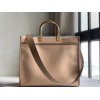 Fendi Sunshine Medium Tote Bag In Brown Flannel