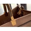 Fendi Sunshine Medium Tote Bag In Brown Flannel