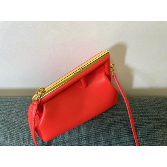 F**di first small bag in red nappa leather