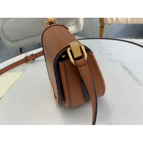 Fendi Moonlight Saddle Bag In Brown Calfskin Fendi Moonlight Saddle Bag In Brown Calfskin