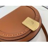 Fendi Moonlight Saddle Bag In Brown Calfskin