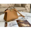 Fendi Peekaboo ISeeU Small Bag In Beige Calfskin