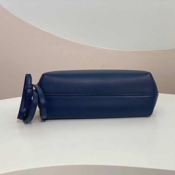 F**di first small bag in dark blue nappa leather