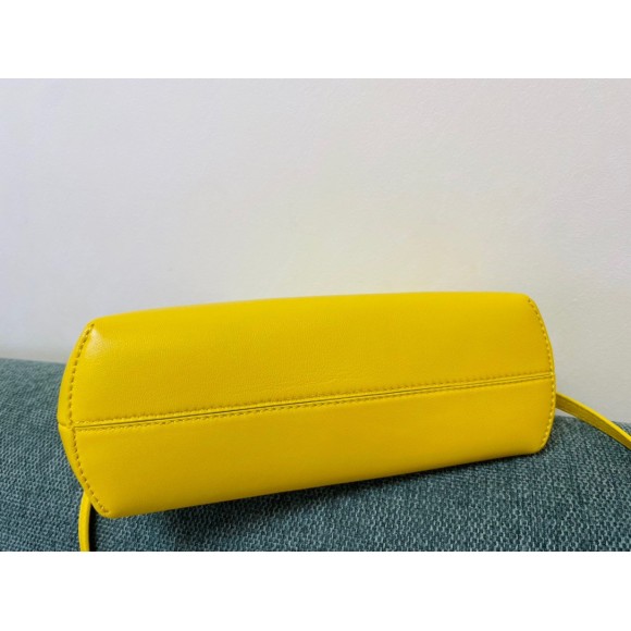 F**di first small bag in yellow nappa leather