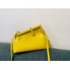Fendi First Small Bag In Yellow Nappa Leather