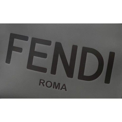 Fendi Sunshine Medium Tote Bag In Grey Calfskin