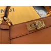 Fendi Peekaboo ISeeU Medium Bag In Brown Calfskin