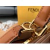 Fendi Peekaboo ISeeU Medium Bag In Brown Calfskin