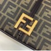 Fendi C’mon Medium Bag in FF Jacquard Fabric and Leather