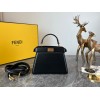 Fendi Peekaboo ISeeU Petite Bag In Black Nappa Leather