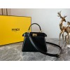 Fendi Peekaboo ISeeU Petite Bag In Black Nappa Leather
