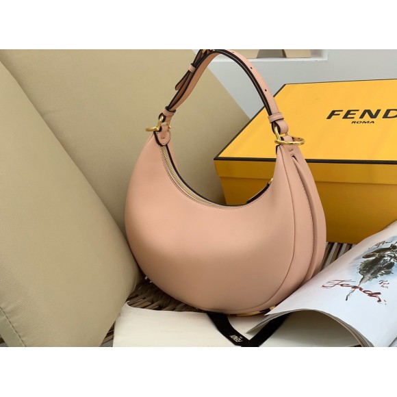 F**di F**digraphy small hobo bag in pink leather