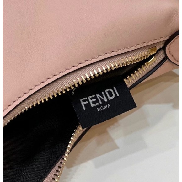 F**di F**digraphy small hobo bag in pink leather