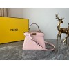 Fendi Peekaboo ISeeU Petite Bag In Pink Nappa Leather