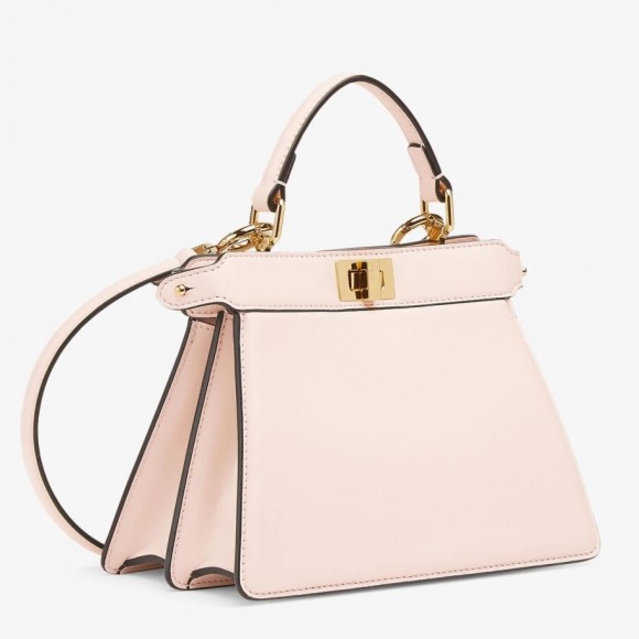 F**di peekaboo iseeu petite bag in pink nappa leather