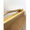 Fendi First Small Bag In Beige Raffia Macrame