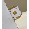 Fendi Large Baguette Bag In White FF Nappa Leather