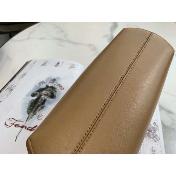 F**di first small bag in light brown nappa leather